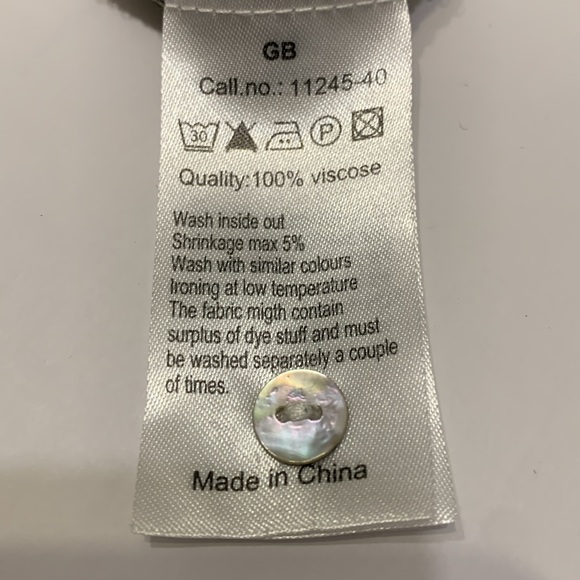 Soya Concept long sleeve tropical shirt with rollable sleeves to 3/4 length sz L - Picture 8 of 8